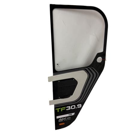 Glasruta bakom dörr